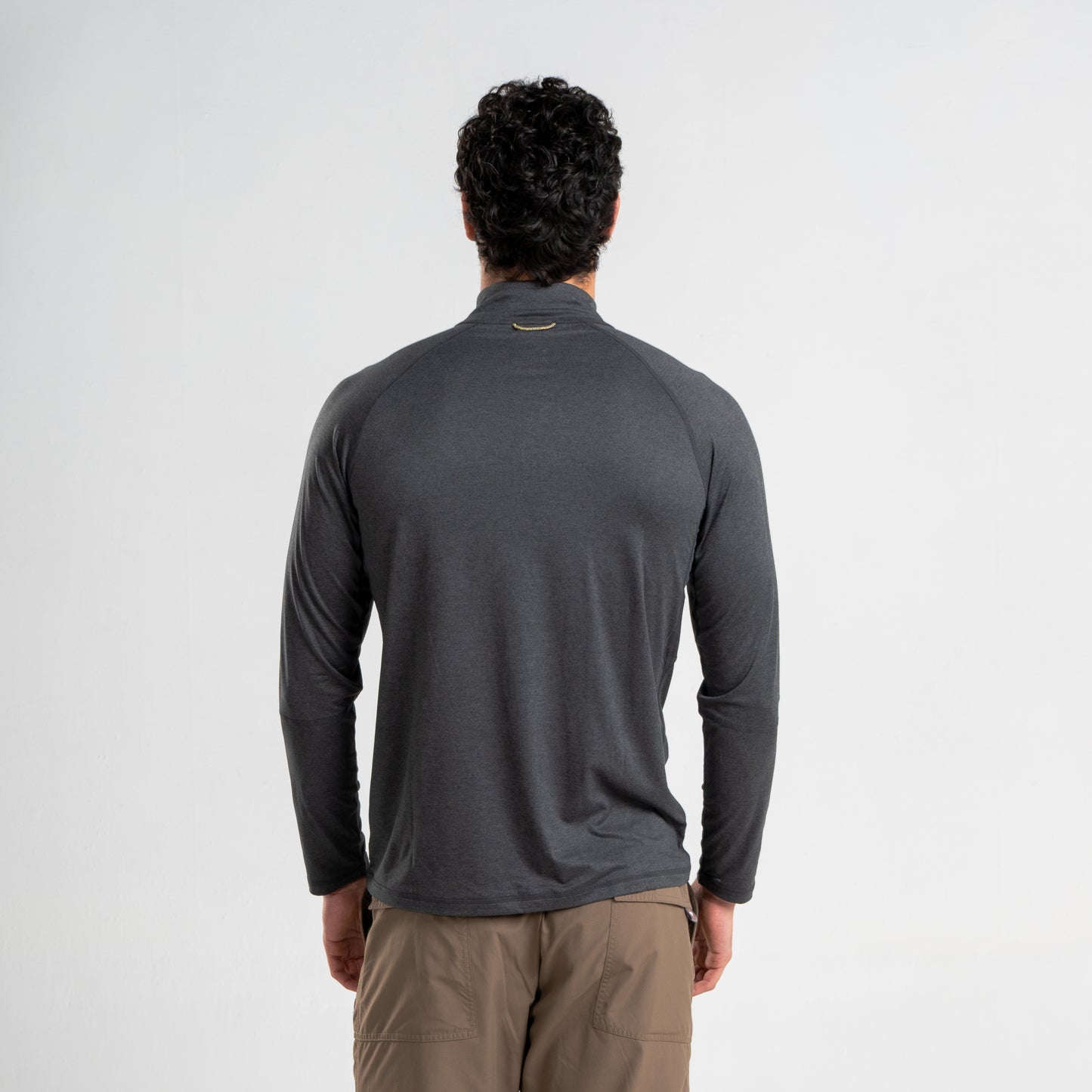 Polera Hombre Manga Larga Cosmic Gris