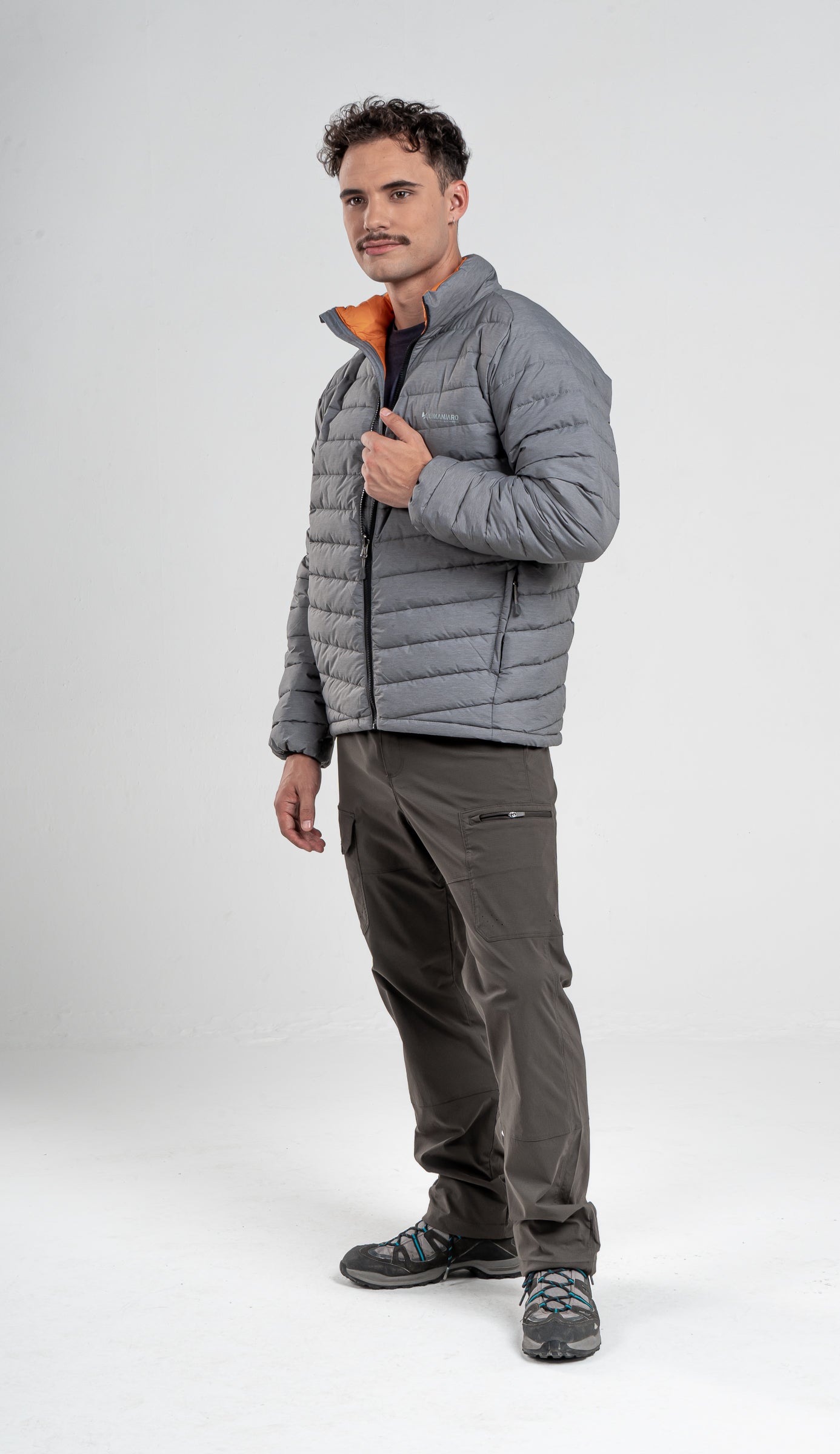 Parka Hombre Sherpa Gris