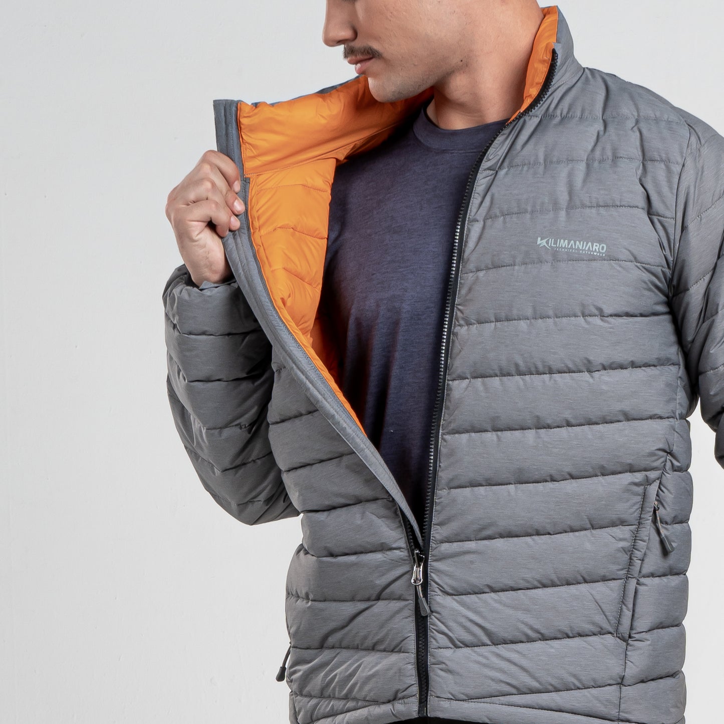 Parka Hombre Sherpa Gris