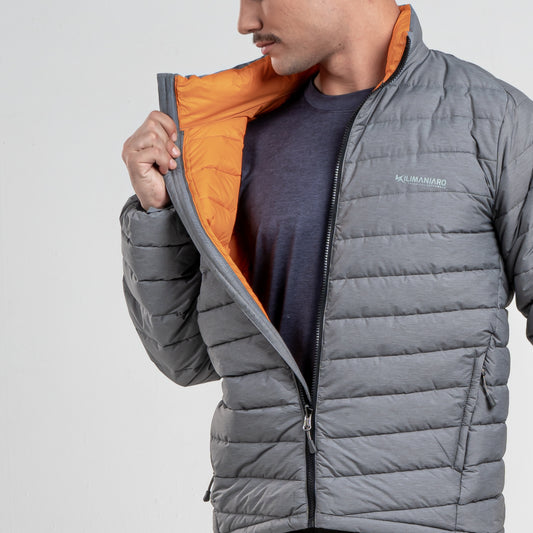 Parka Hombre Sherpa Gris