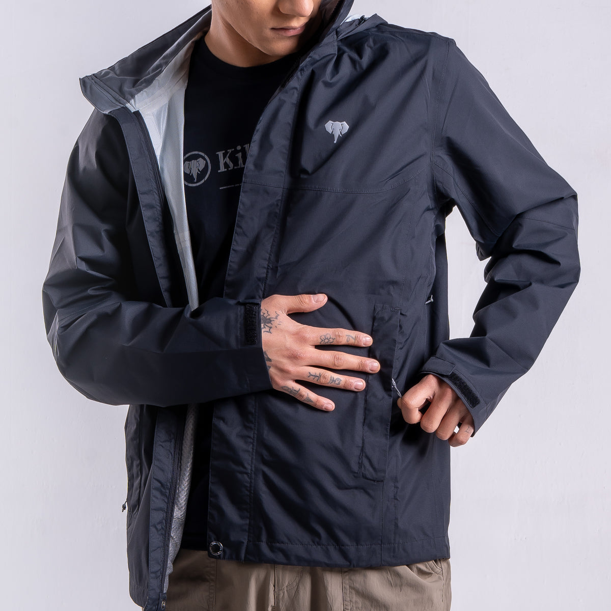 Cortaviento Hombre Albatros Negro