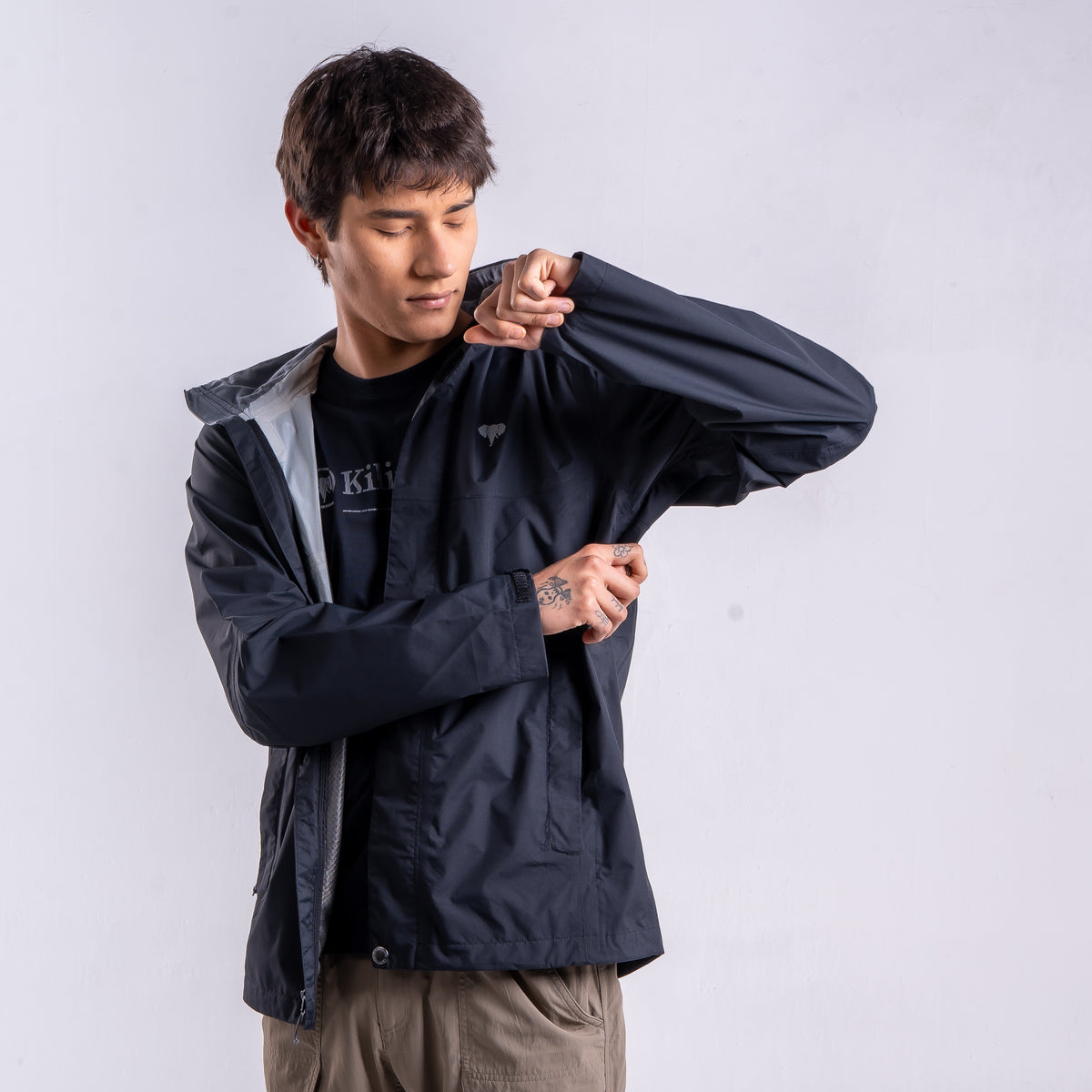 Cortaviento Hombre Albatros Negro
