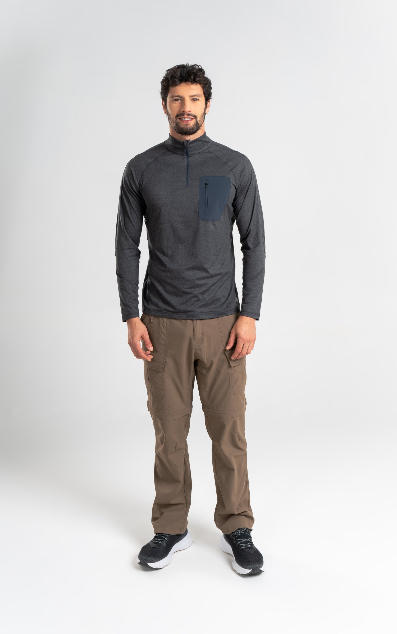 Polera Hombre Manga Larga Cosmic Gris – Kilimanjaro