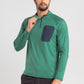 Polera Hombre Manga Larga Cosmic Verde