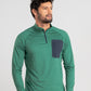 Polera Hombre Manga Larga Cosmic Verde