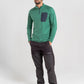 Polera Hombre Manga Larga Cosmic Verde