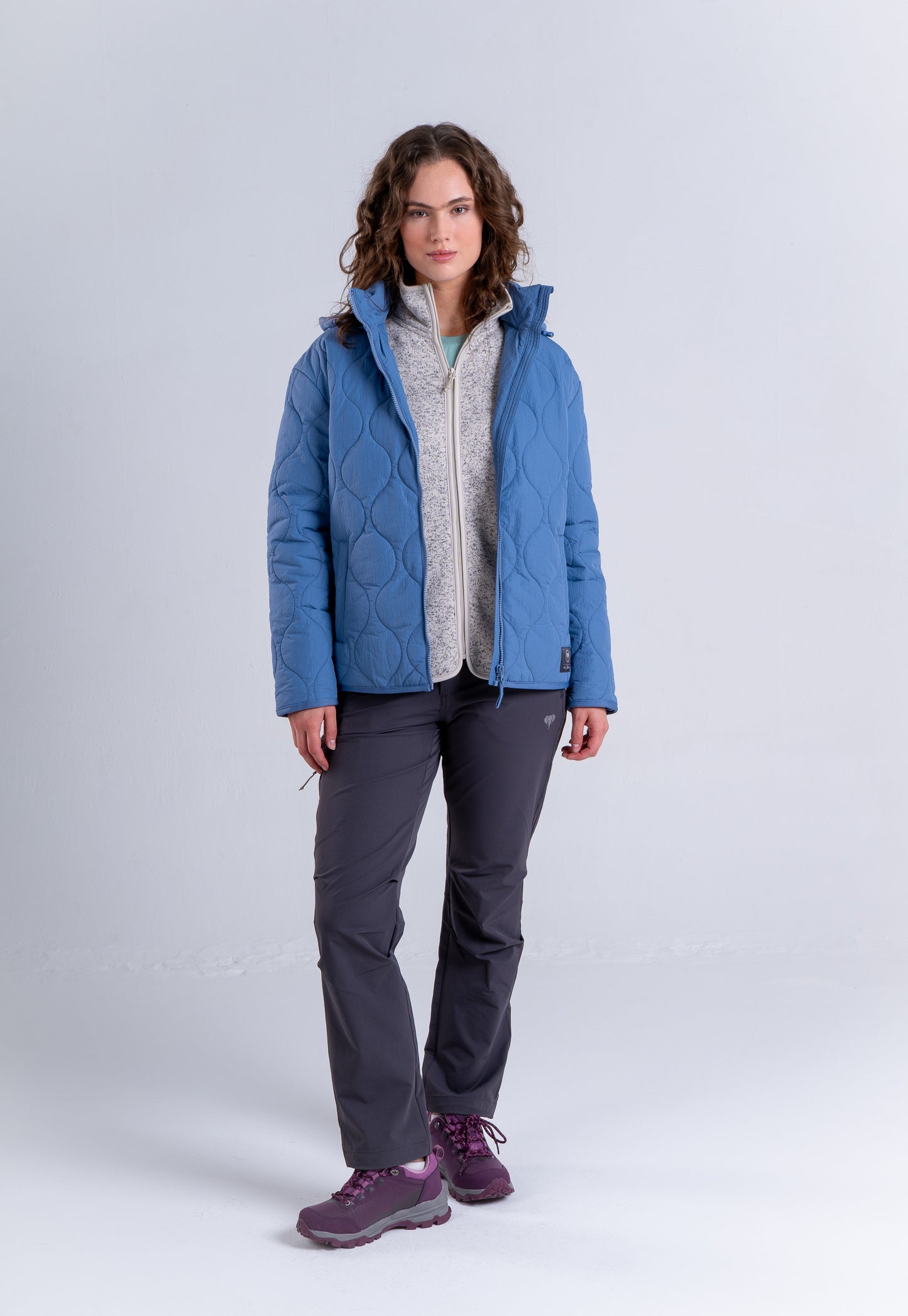 Parka Mujer Fueguino Celeste