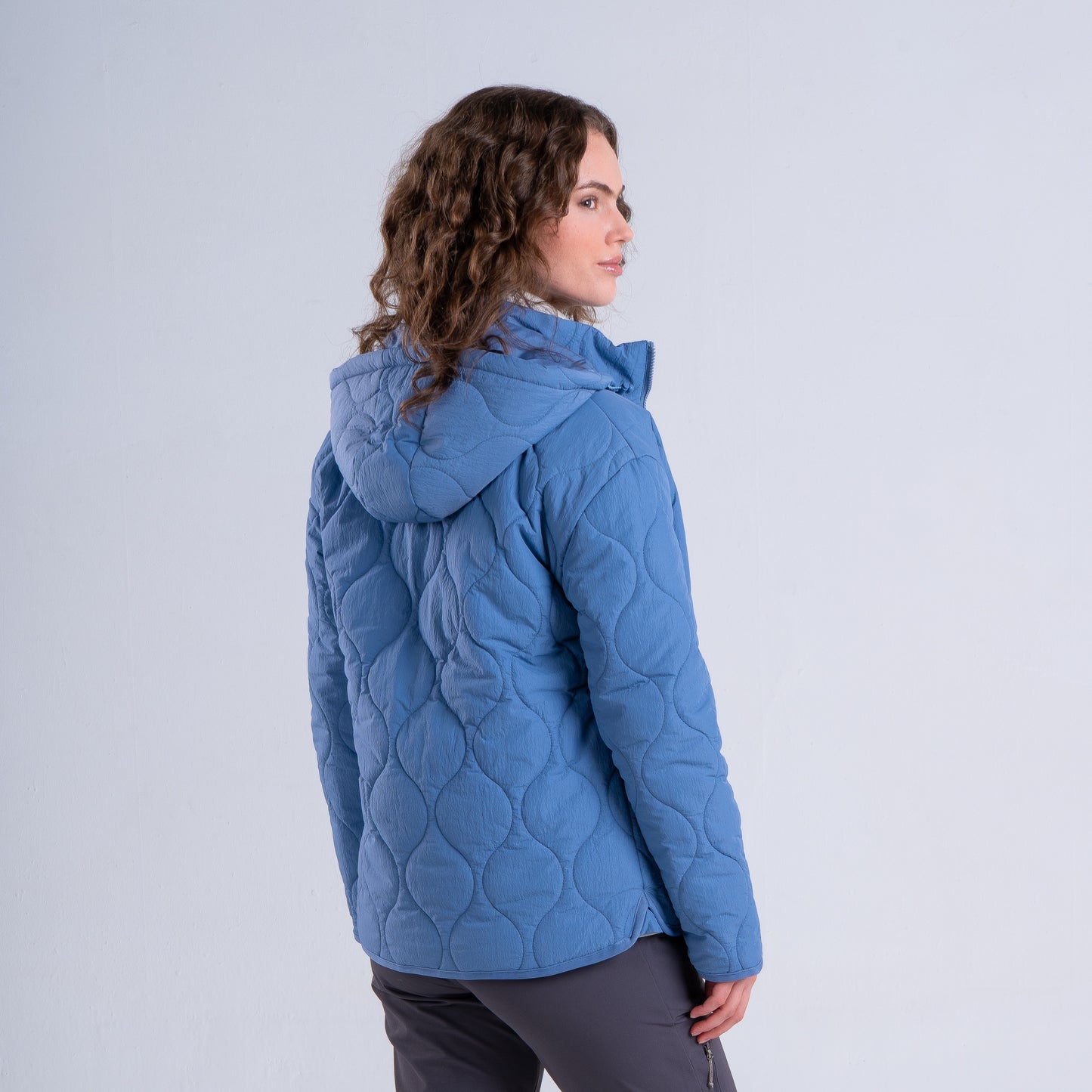 Parka Mujer Fueguino Celeste