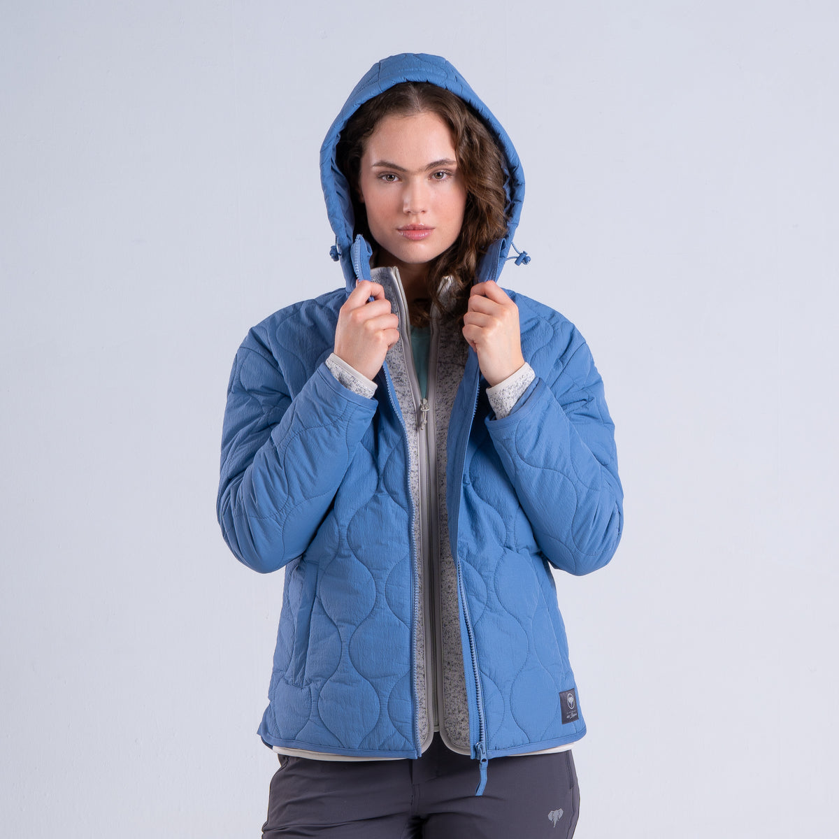 Parka Mujer Fueguino Celeste