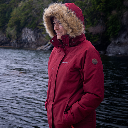 Parka Mujer Mika Rojo