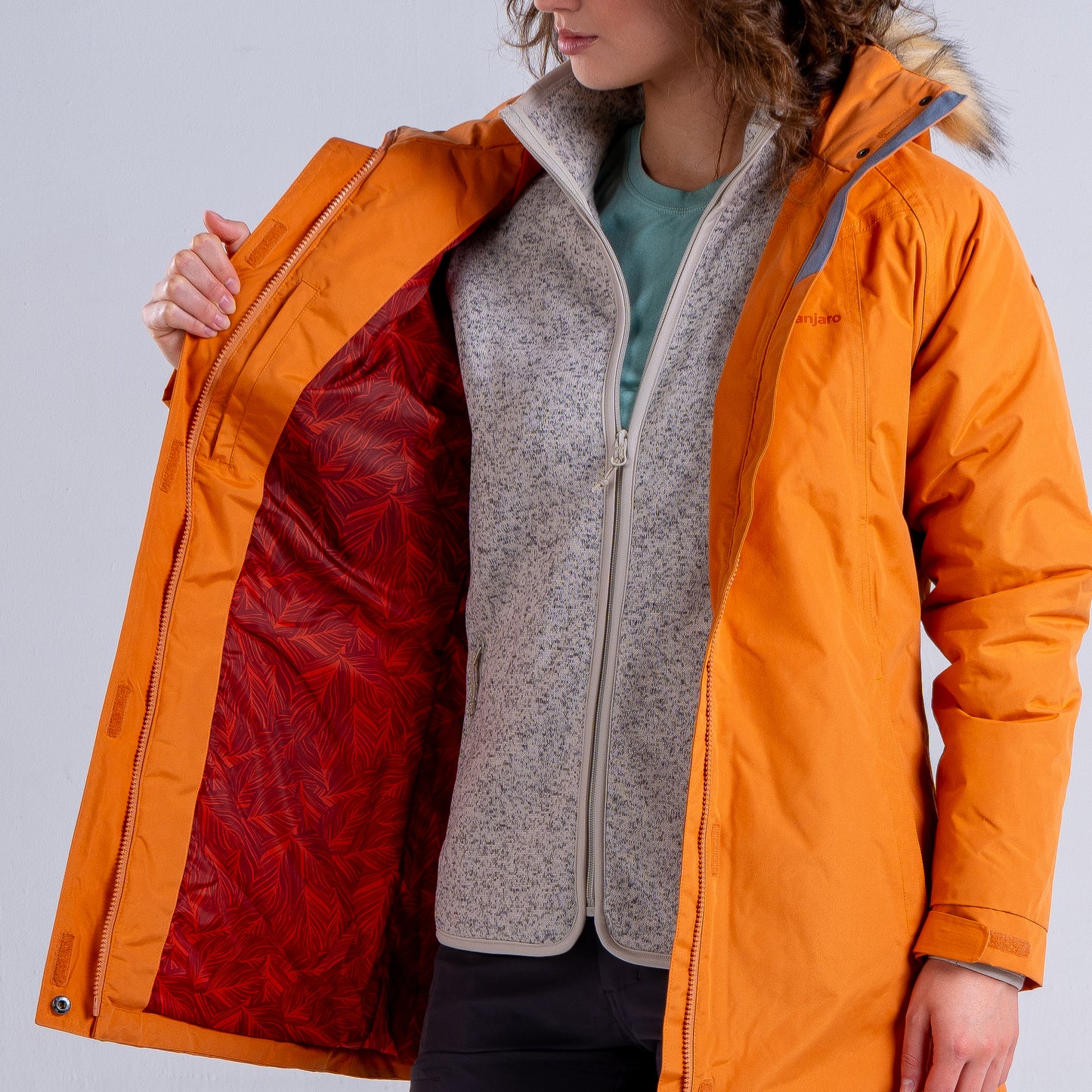 Parka Mujer Pampa Mostaza