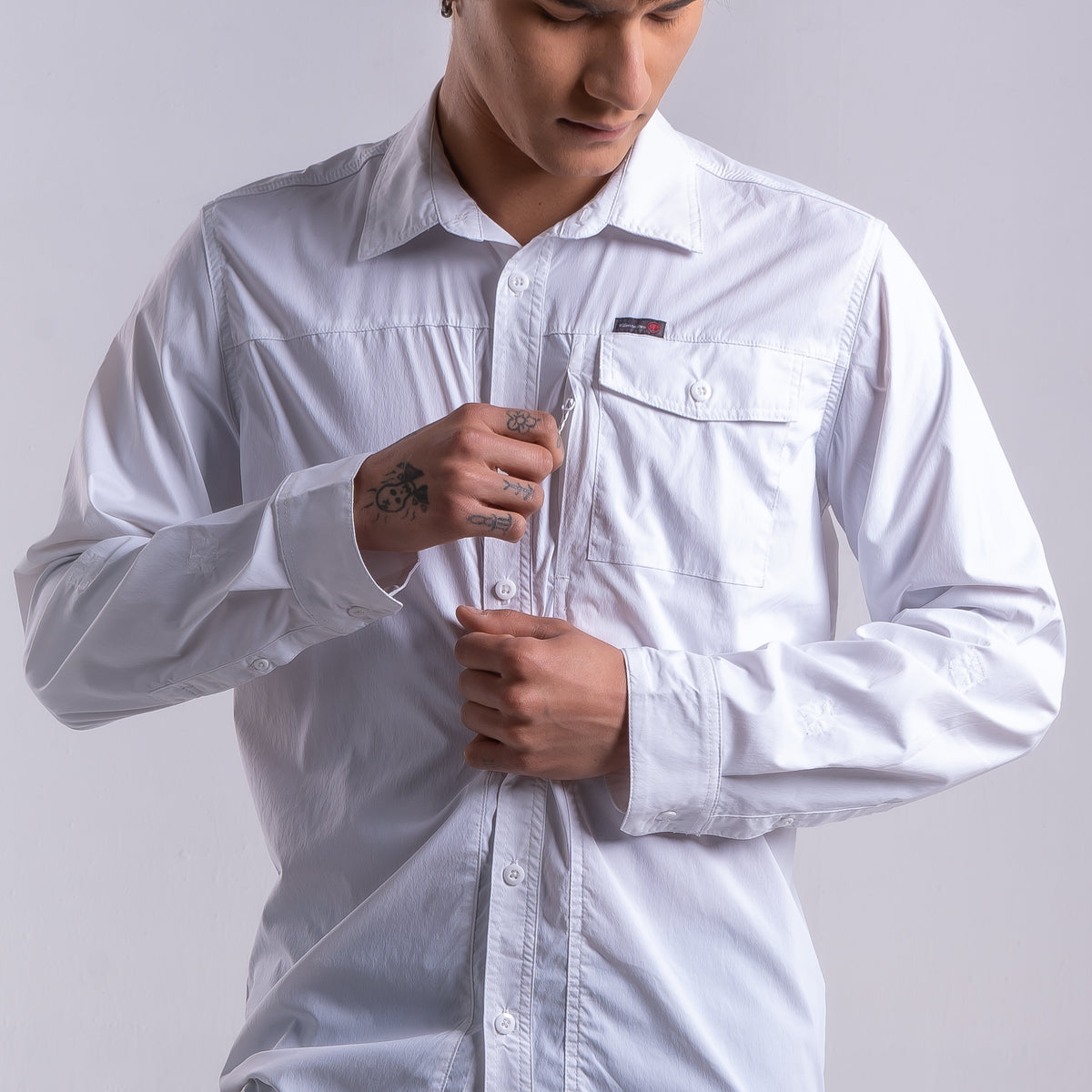 Camisa Hombre Paso Alto Blanco
