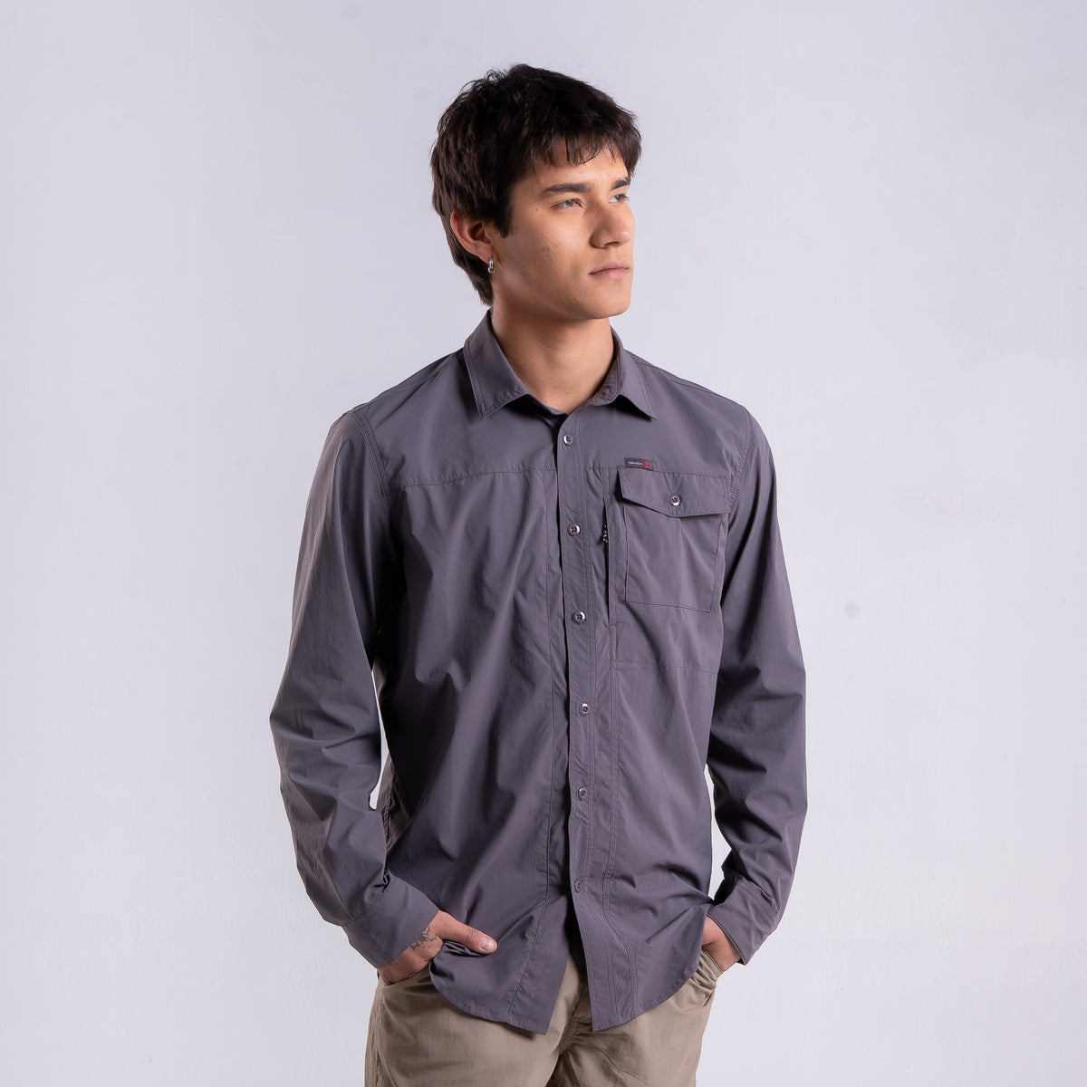 Camisa Hombre Paso Alto Gris