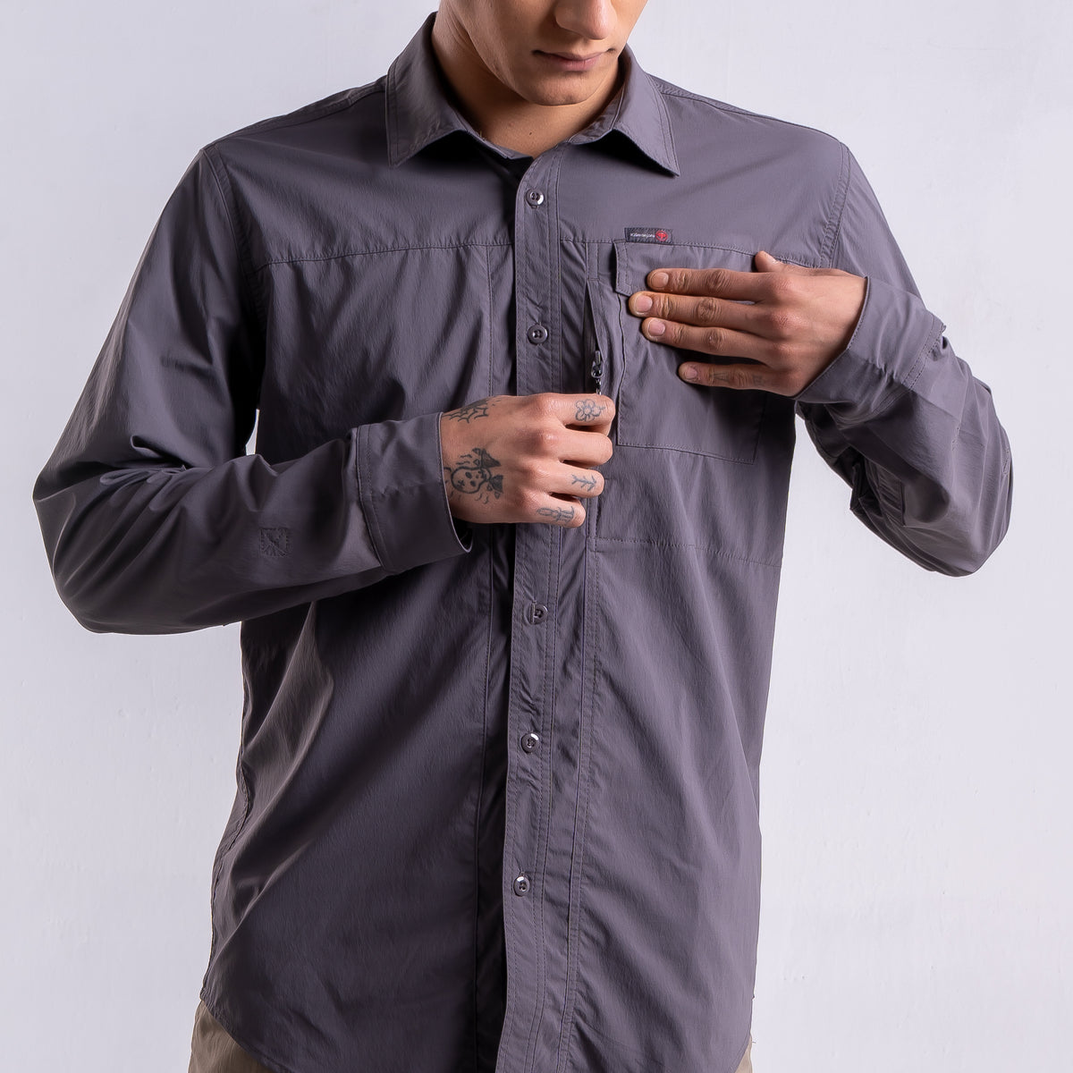 Camisa Hombre Paso Alto Gris