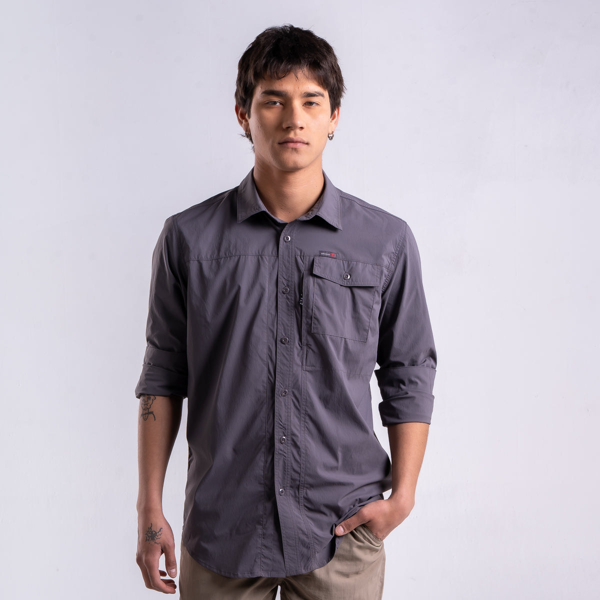 Camisa Hombre Paso Alto Gris