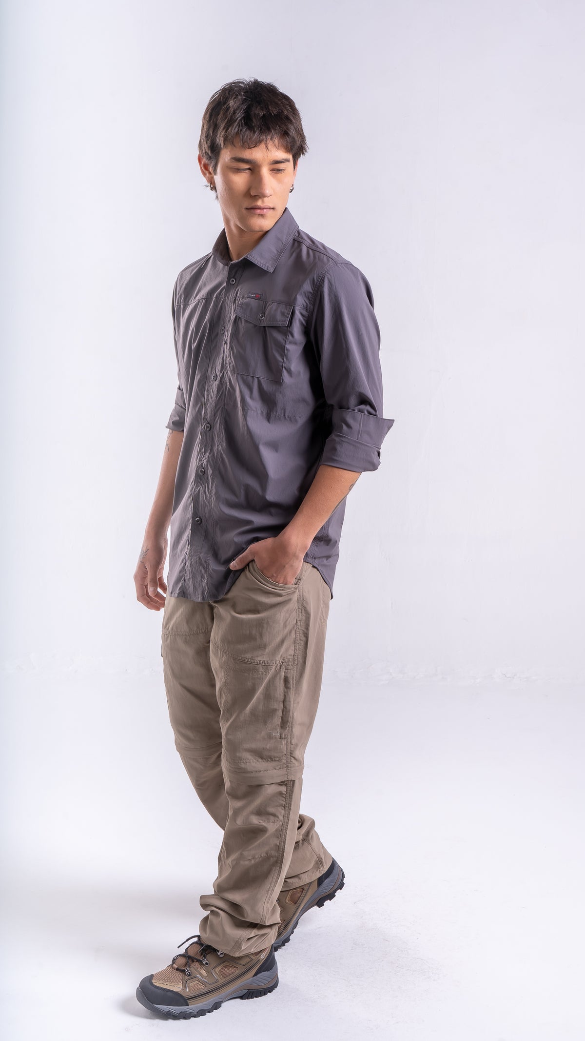 Camisa Hombre Paso Alto Gris