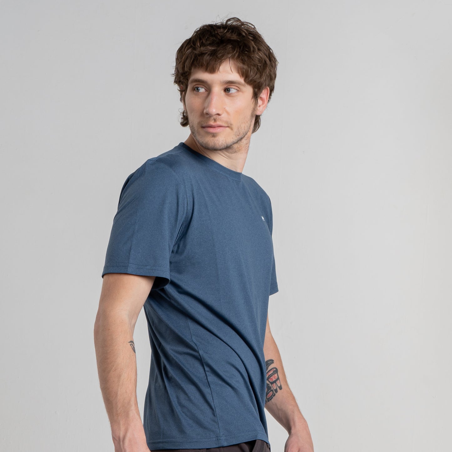 Polera Hombre Runner Azul