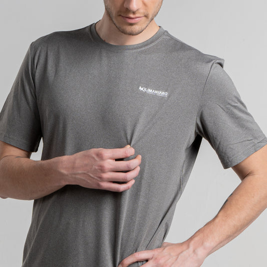 Polera Hombre Runner Gris