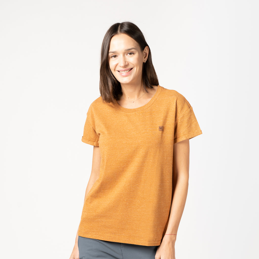 Polera best sale naranja mujer